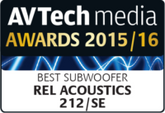 212/SE AVTech Media Best Subwoofer of 2015/16, Hi-Fi Choice