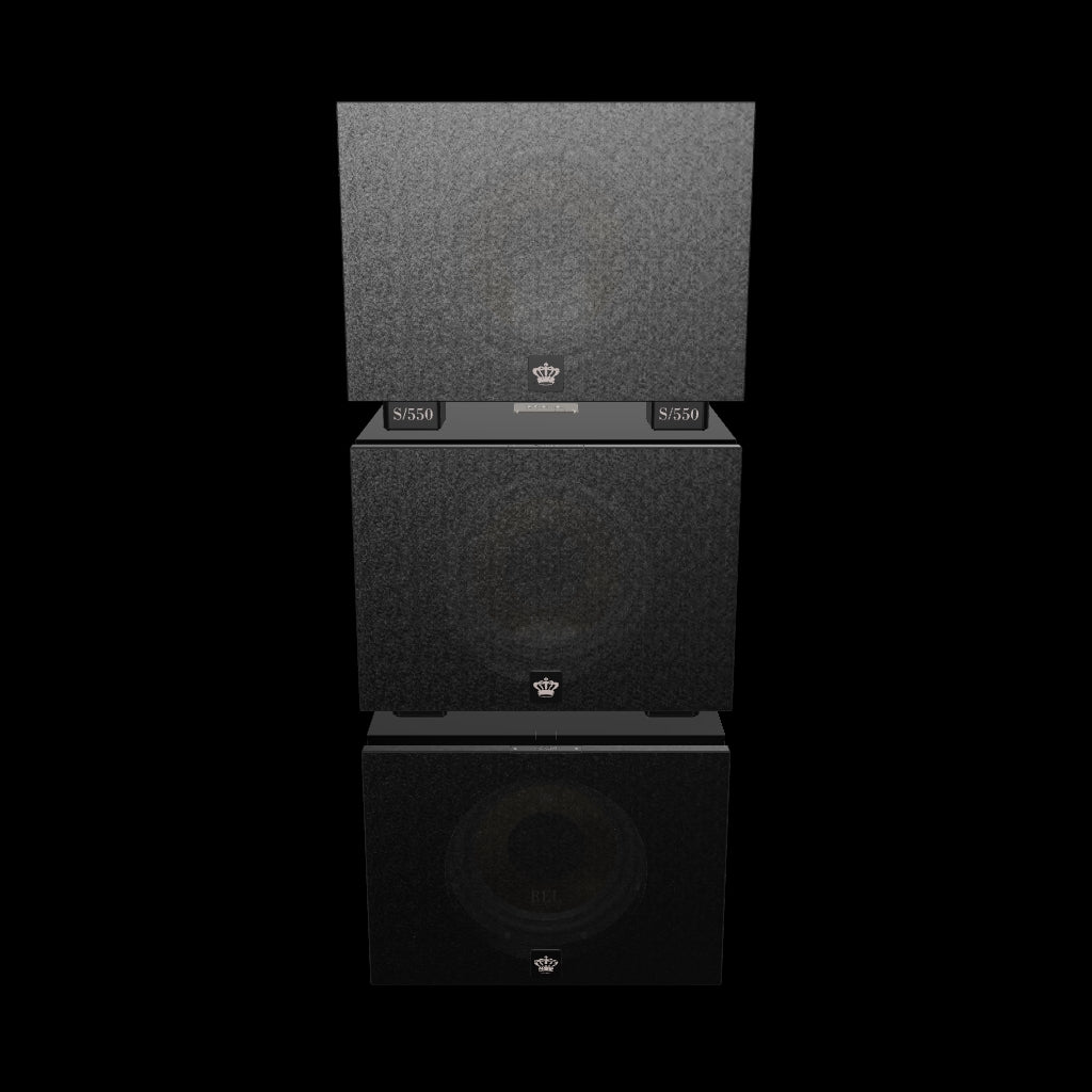 REL Series S 550 Line Array Black Cloth Grill
